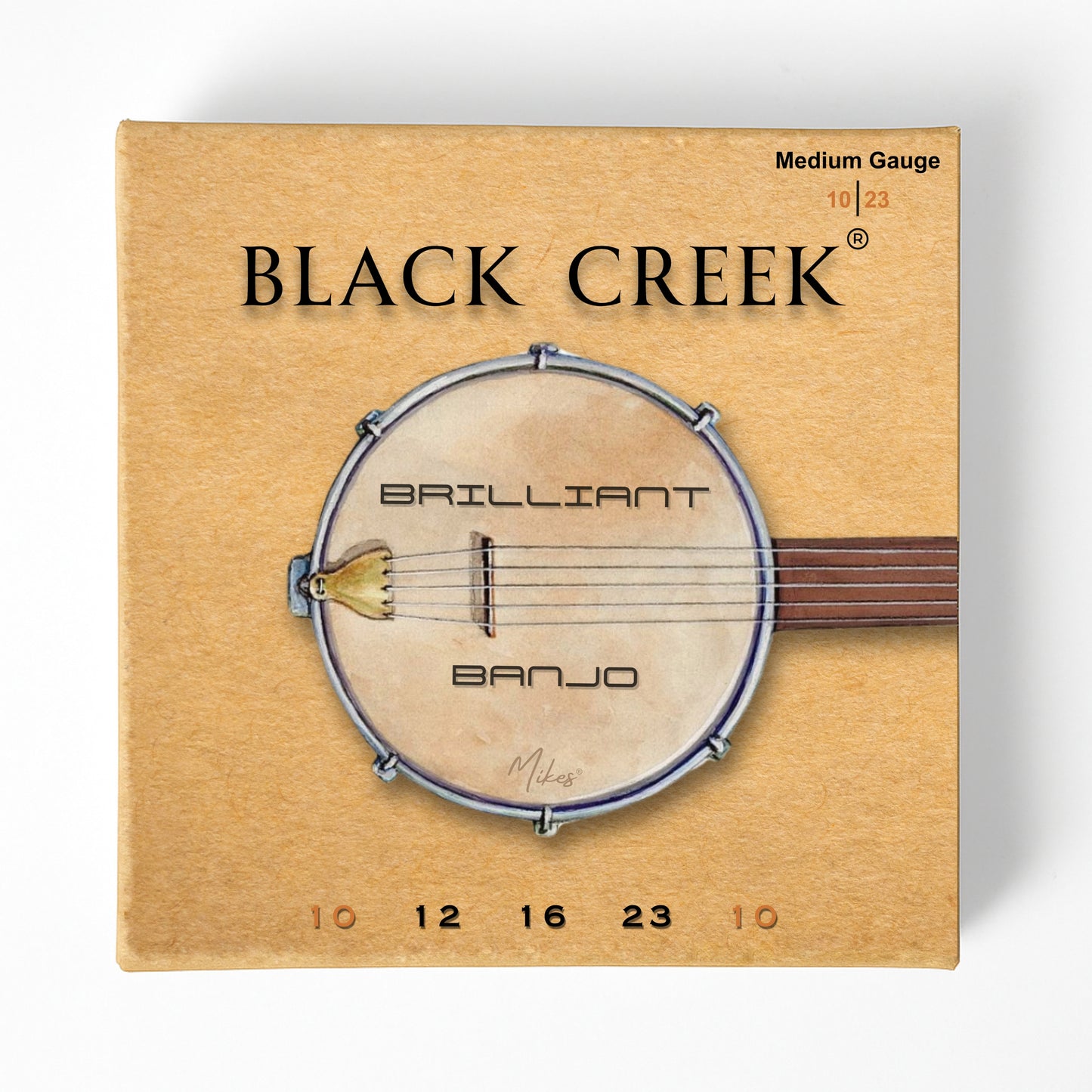 Black Creek® Brilliant Banjo 5 Strings Medium Gauge - Hexangular Steel Core - Nickel Alloy Strings